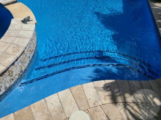 Pool Resurfacing - Florida Stucco GEM Azure Blue - Pools Finishing Inc.