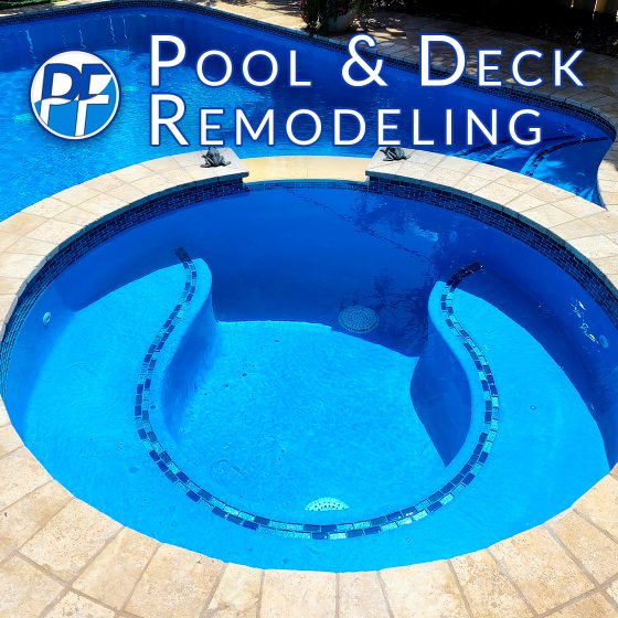 Pool & Deck Remodeling - Azure Blue Finish