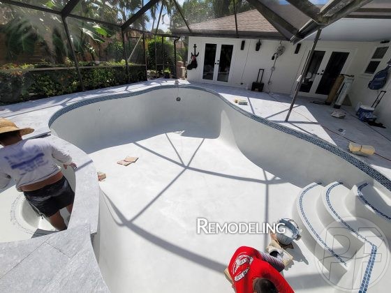 PoolsFinishingInc - In the Process of the Pool Deck Remodel
