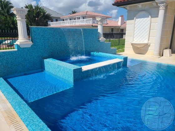 Pool Resurfacing - Florida Stucco GEM Azure Blue - Refreshing